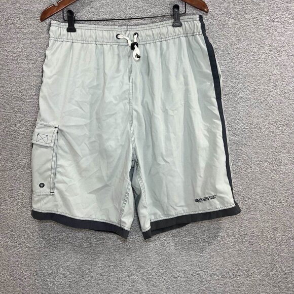 Rip Zone Board Shorts Men Size L Cargo Mid Thigh Drawstring Outdoor Swim Surf - Picture 16 of 16